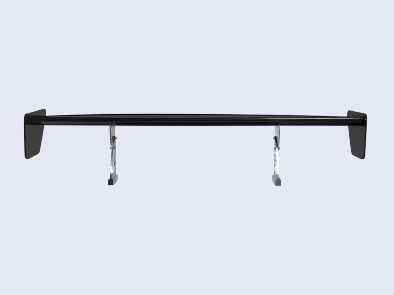 rear wing spoiler, 100% carbon fibre, pre-preg carbon, lacquered and lacquered finish square setup, carbon, bmw, ferrari, ducatti